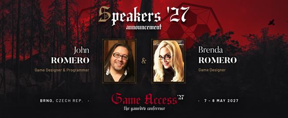 Game Access 2027 odštartoval odhaľovanie hostí. Do Brna sa vrátia John a Brenda Romero